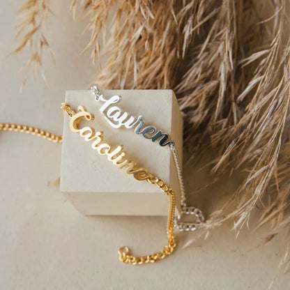 LOJAYEN Customized Name Bracelet for Woman